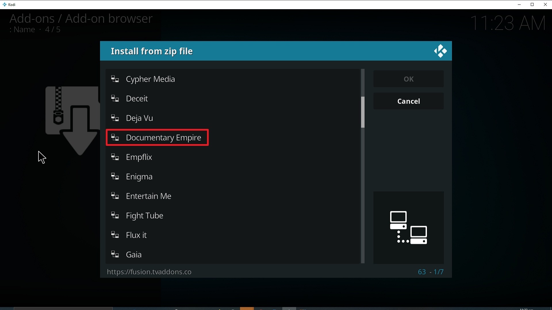 Documentary Empire Kodi Addons