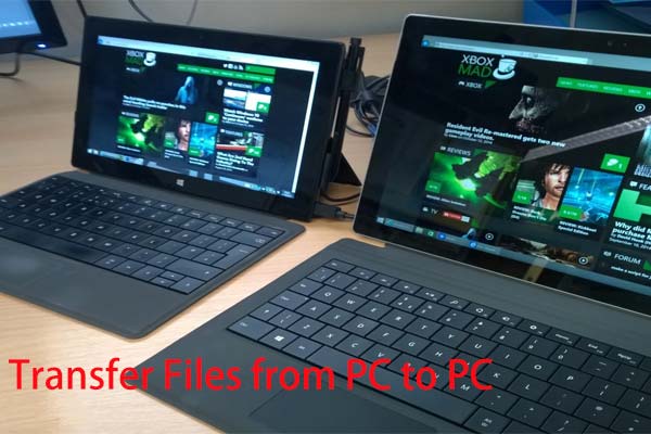 a wired connection between computers