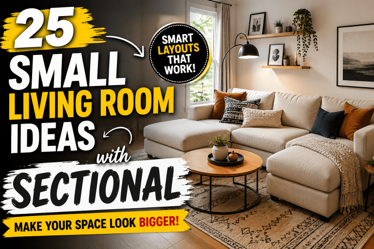 25 Small Living Room Ideas With A Sectional That Actually Work