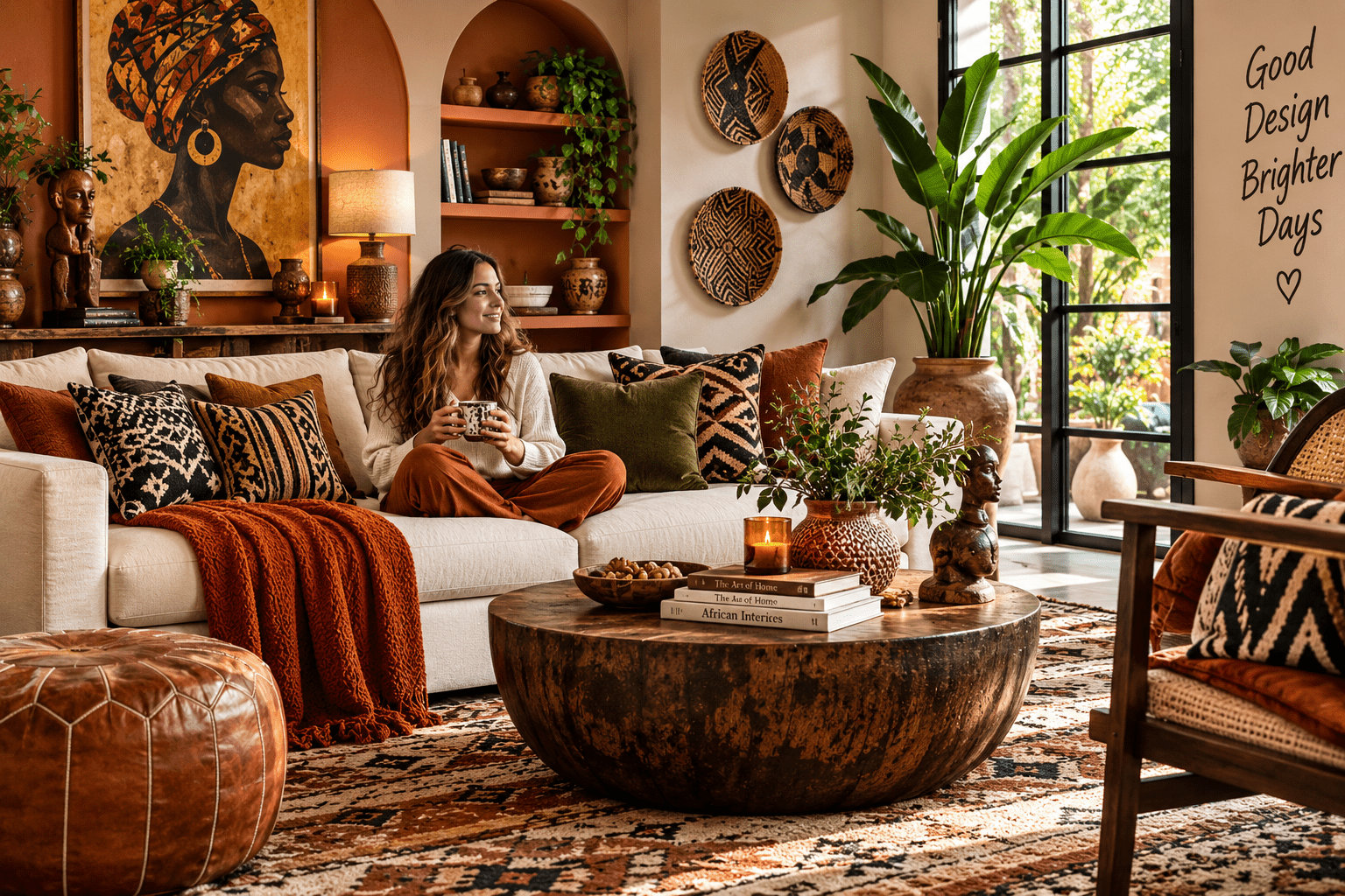 Afrohemian Living Room Ideas