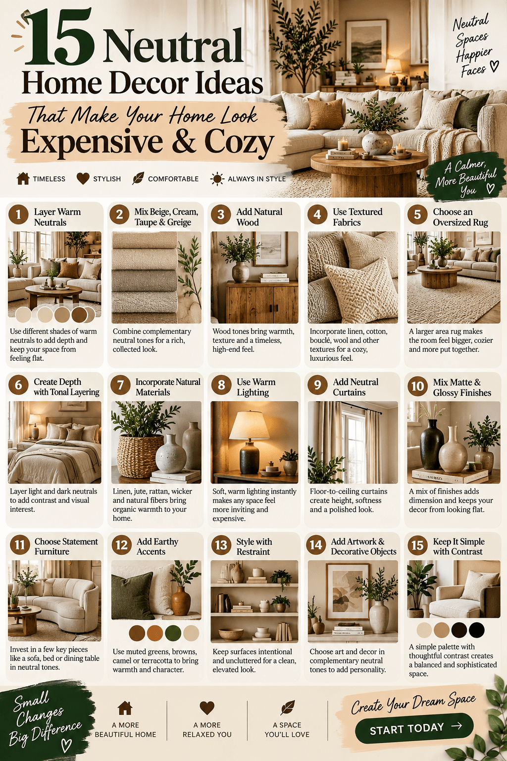 Neutral Home Decor Ideas That Make Your Home Look Expensive