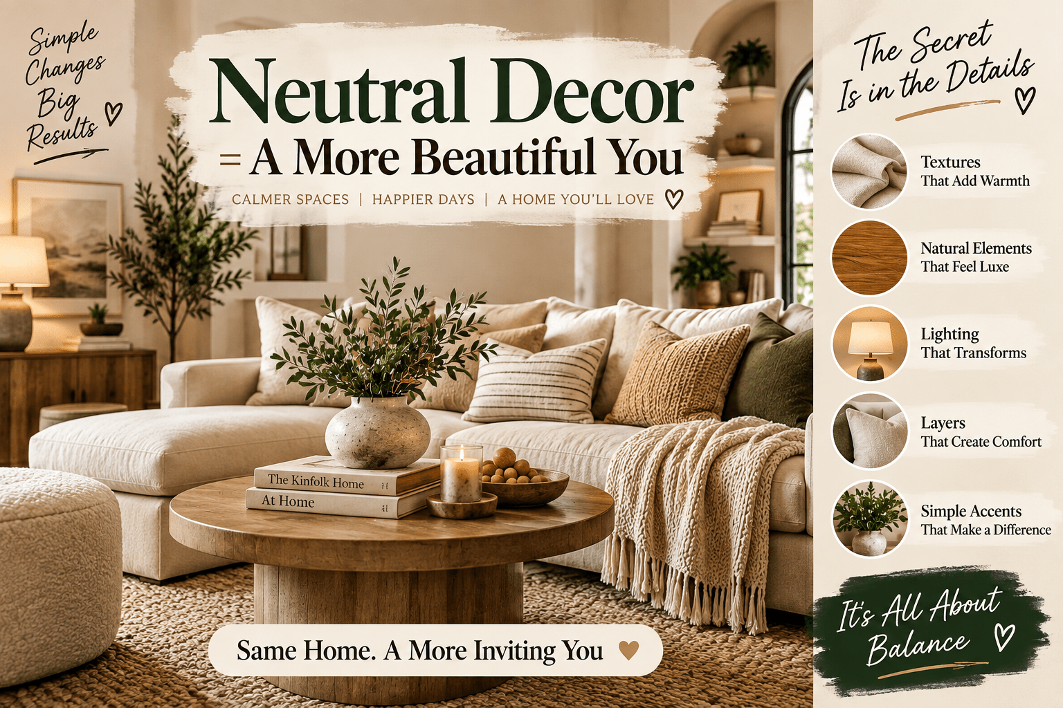 Neutral Home Decor Ideas That Make Your Home Look Expensive