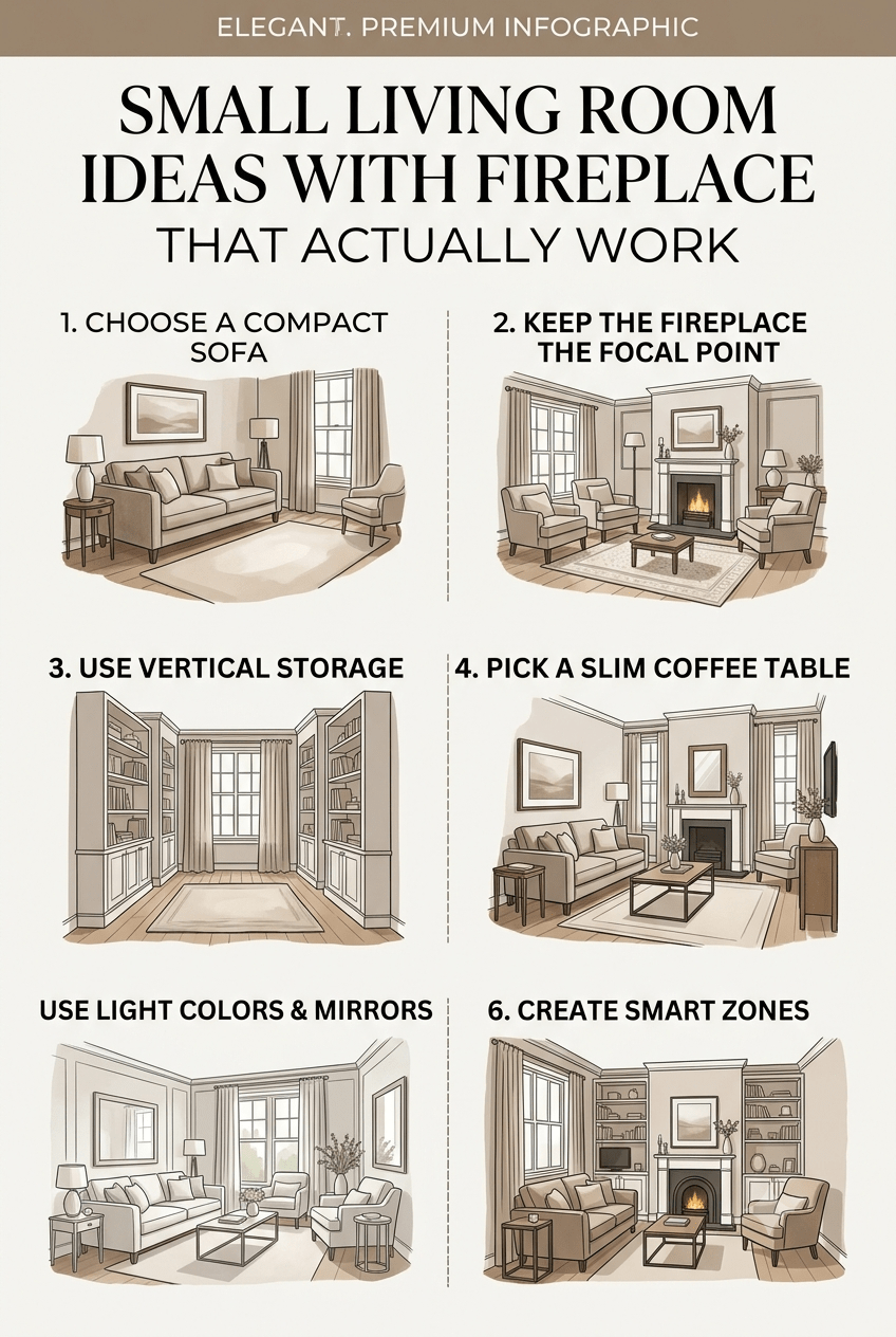 Small Living Room Ideas With Fireplace That Actually Work