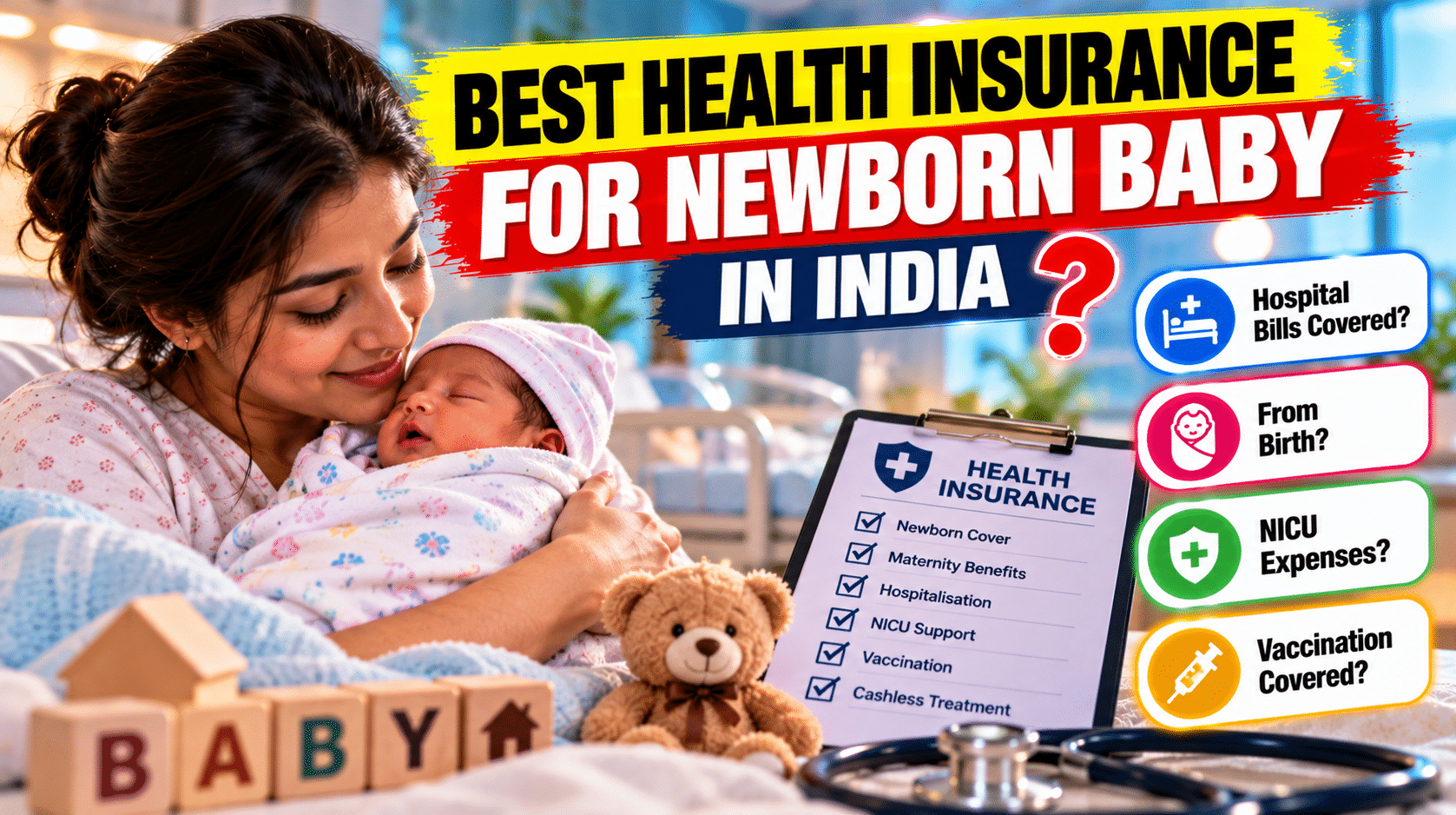 Best Health Insurance Policy For Newborn Babies in India