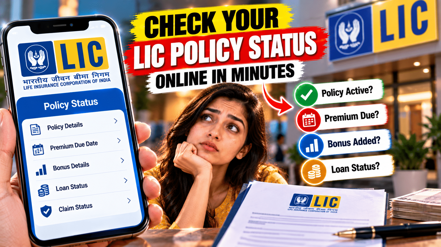 How to Check LIC Policy Status Online